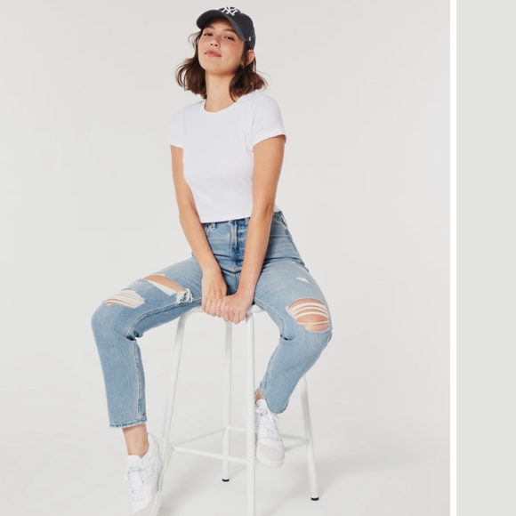 Hollister Denim - Hollister mom jeans